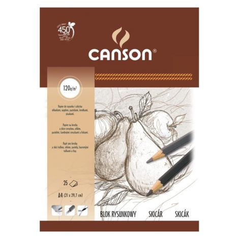 Blok rysunkowy Canson A4/25/120g